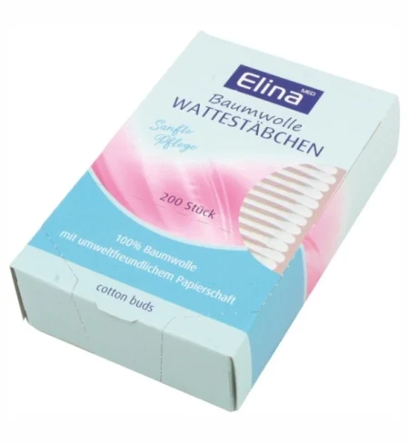 Betisoare de urechi din bumbac Elina med 200 buc