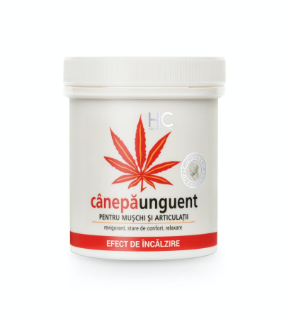 COSMETICE SI INGRIJIRE - CânepăUnguent 5% ulei de cânepă și efect de încălzire 250ml