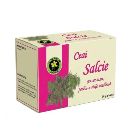 Ceaiuri - Ceai de Salcie Vrac (Salix alba), Hypericum, 30g