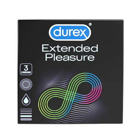 Cuplu si sex - Prezervative Extended Pleasure, 3 bucati, Durex