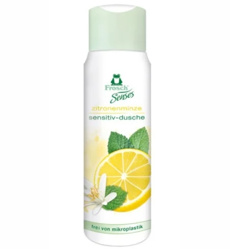  Ingrijire corporala - Gel de dus hipoalergenic cu menta si lamaie, Frosch, 300 ml