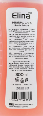 Gel de dus si sampon 2in1 Sensual Care Elina Med 300ml [1]