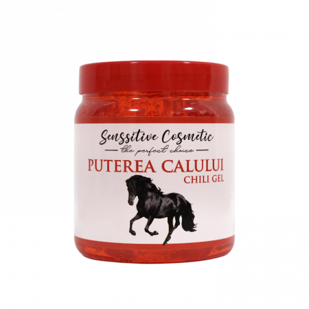 Gel puterea calului cu ardei iute 500 ml
