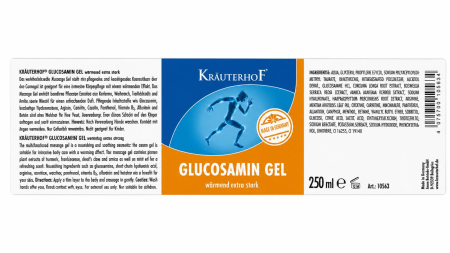 Krauterhof Gel incalzitor cu glucozamina 250 ml [1]