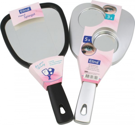 PRODUSE CASA SI BUCATARIE - Oglinda de mana si 2 oglizi lupa XL 26*13*1.5cm 2 fete Elina Med