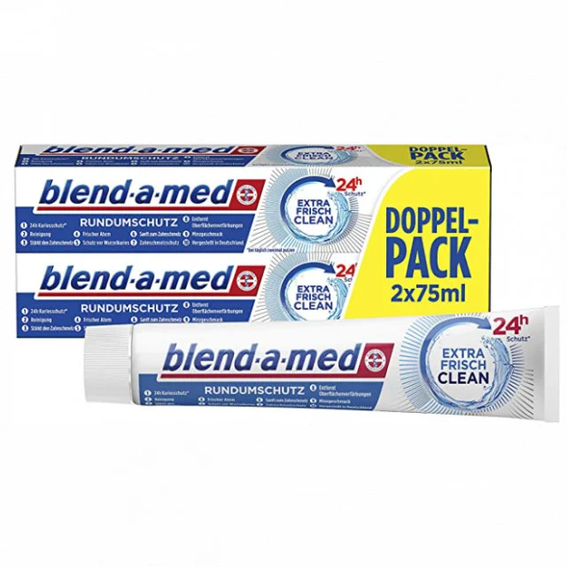 Igiena orala - Pasta de dinti Blend-a-Med Extra Fresh 2 buc x 75ml