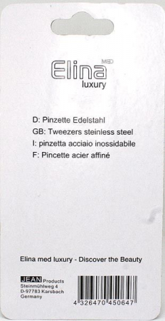Penseta otel inoxidabil 9.5*1cm Elina Med [1]
