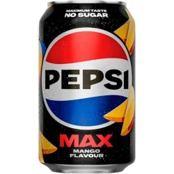 Pepsi Max Bautura racoritoare carbogazoasa cu suc de mango, cu indulcitori 330ml X 24 buc [1]