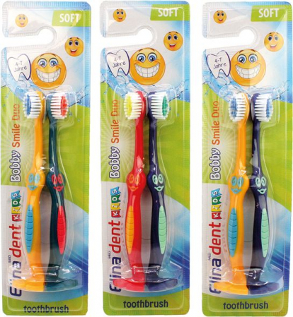 Periuta de dinti pentru copii 4-7 ani set 2 buc Bobby Smile Duo [2]
