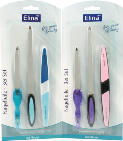 Pile pentru unghii set 3 buc Elina Med