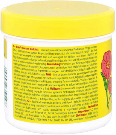 Quartett Melkfett unguent cu galbenele 250ml [1]