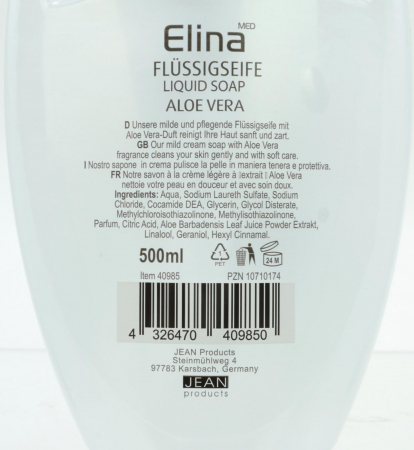Sapun lichid cu aloe vera 500ml Elina Med [2]