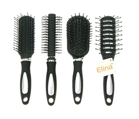  Ingrijire corporala - Set 4 perii de par artist 23cm maner moale Elina Med