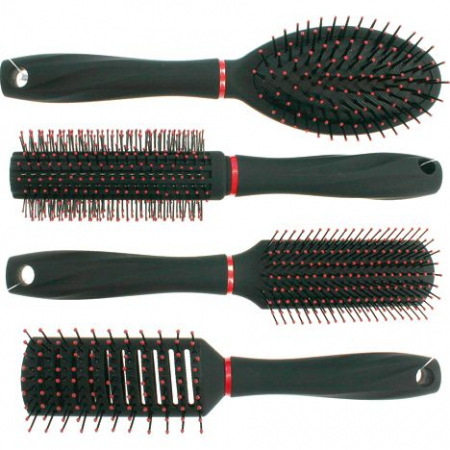 Set 4 perii de par artist 23cm maner moale Elina Med [1]