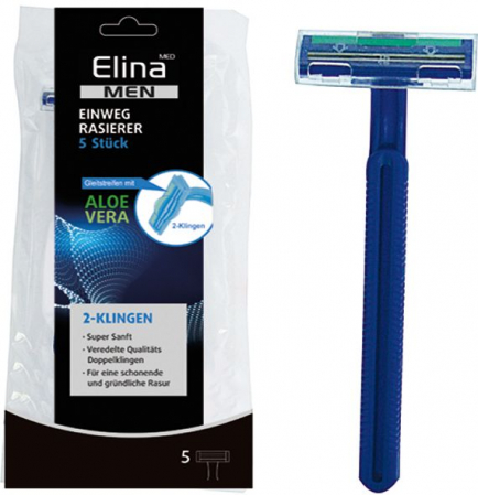COSMETICE SI INGRIJIRE - Set 5 aparate de ras 2 lame Elina Med