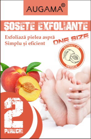 COSMETICE SI INGRIJIRE - Sosete exfoliante cu Piersica Augama 2 perechi