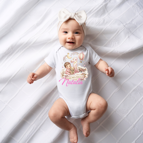 BODY/TRICOURI PERSONALIZATE - BODY/TRICOU PERSONALIZABIL CU CIFRA SI NUME - FETITA
