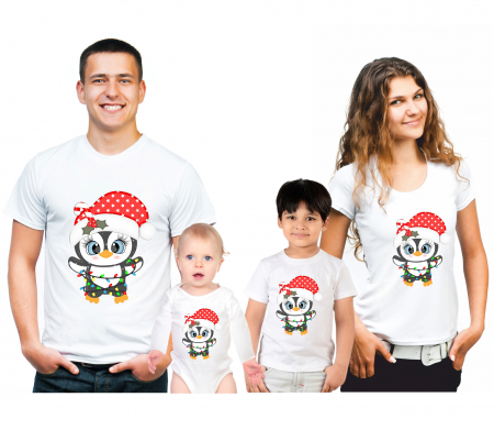TRICOURI FAMILIE CRACIUN - SET 4 TRICOURI PERSONALIZATE CRACIUN NR.112