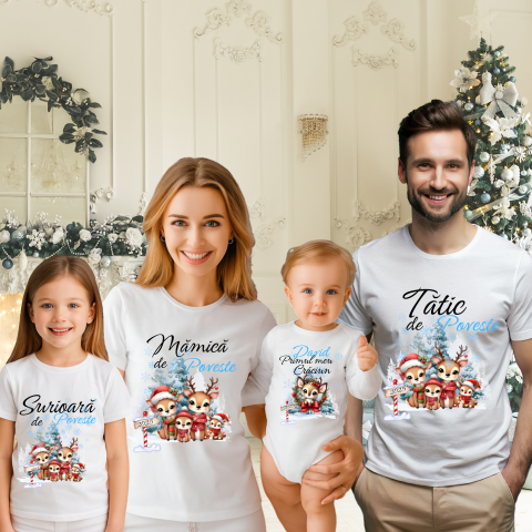 SET 4 PIESE - SET 4 TRICOURI PERSONALIZATE CRACIUN NR.117