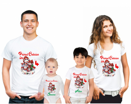 SET 4 PIESE - SET 4 TRICOURI PERSONALIZATE CRACIUN NR.43