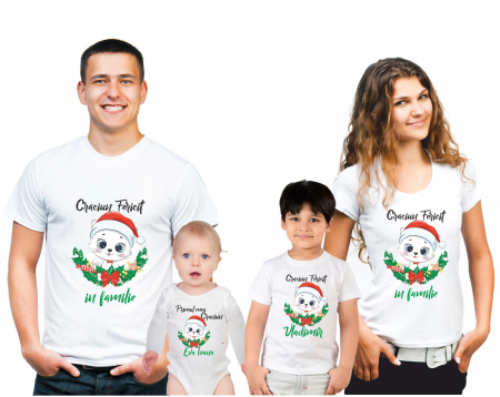 SET 4 PIESE - SET 4 TRICOURI PERSONALIZATE CRACIUN NR.47