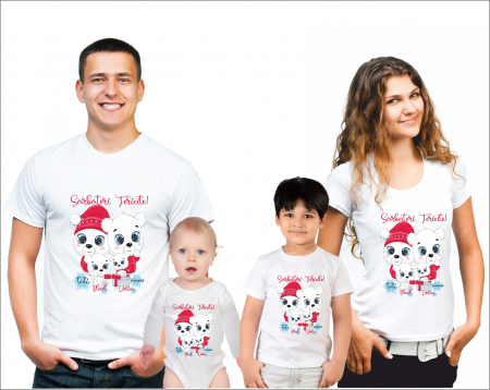 SET 4 PIESE - SET 4 TRICOURI PERSONALIZATE CRACIUN NR.48