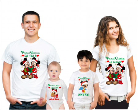 SET 4 PIESE - SET 4 TRICOURI PERSONALIZATE CRACIUN NR.54