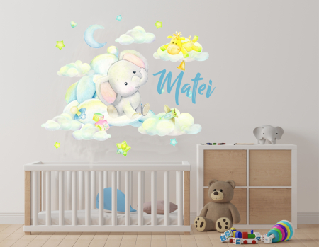 STICKERE - Set Stickere Elefant Watercolor