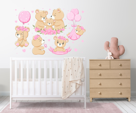 Set Stickere Ursuleti Fetita