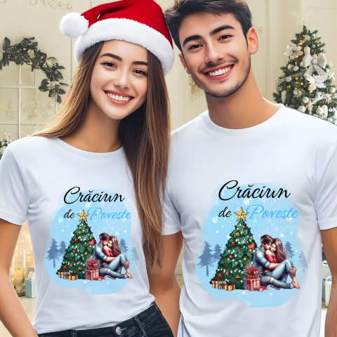 TRICOURI CUPLU CRACIUN - SET TRICOURI CUPLU PENTRU CRACIUN-  NR. 200