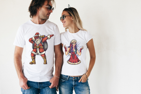 TRICOURI CUPLU CRACIUN - SET TRICOURI CUPLU PENTRU CRACIUN-103