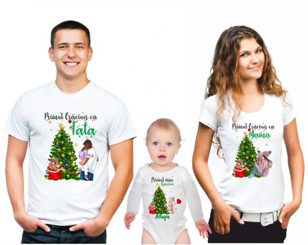 SET 3 PIESE - SET TRICOURI PERSONALIZATE CRACIUN Family 02