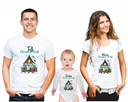 SET 3 PIESE - SET TRICOURI PERSONALIZATE CRACIUN family