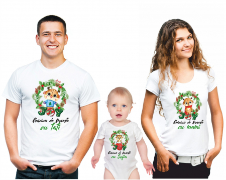 TRICOURI FAMILIE CRACIUN - SET TRICOURI PERSONALIZATE CRACIUN NR.31