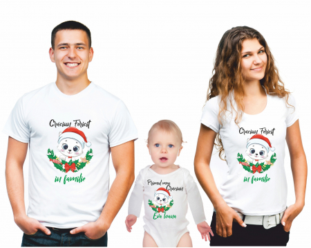 TRICOURI CRACIUN - SET TRICOURI PERSONALIZATE CRACIUN NR.35 Pisica