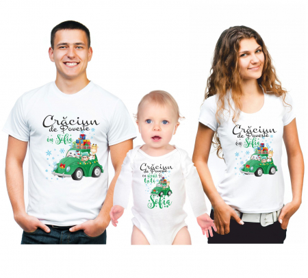 TRICOURI FAMILIE CRACIUN - SET TRICOURI PERSONALIZATE CRACIUN NR 81