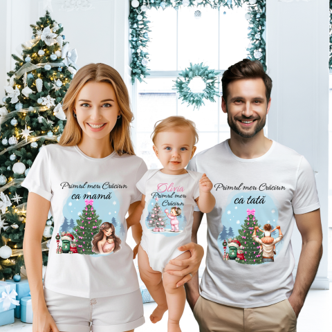 SET 3 PIESE - SET TRICOURI PERSONALIZATE CRACIUN NR 95