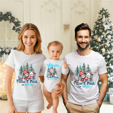 SET 3 PIESE - SET TRICOURI PERSONALIZATE CRACIUN NR. 200