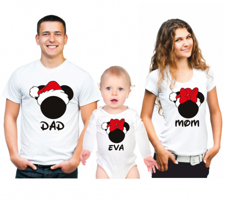 TRICOURI FAMILIE CRACIUN - SET TRICOURI PERSONALIZATE CRACIUN NR 80