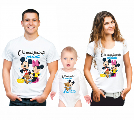 TRICOURI PARINTI + COPIL - Tricouri personalizate