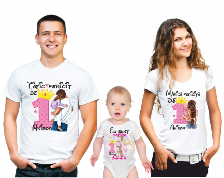 TRICOURI PARINTI + COPIL - Tricouri personalizate
