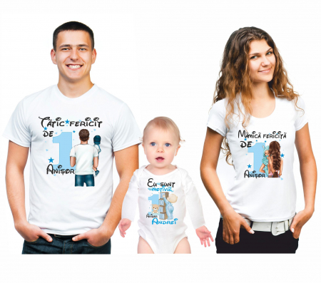 TRICOURI PARINTI + COPIL - Tricouri personalizate