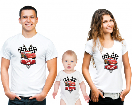 TRICOURI PARINTI + COPIL - SET TRICOURI PERSONALIZATE FAMILIE NR.4
