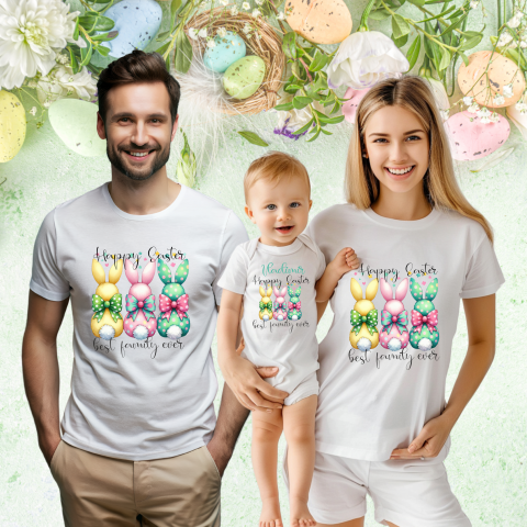 TRICOURI PENTRU PAȘTE - SET TRICOURI PERSONALIZATE PASTE NR 201- BAIETEL