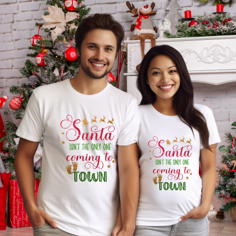TRICOURI CUPLU CRACIUN - TRICOURI VIITORI PARINTI, TRICOURI MATERNITATE PERSONALIZATE, TRICOURI CRACIUN VIITORI PARINTI