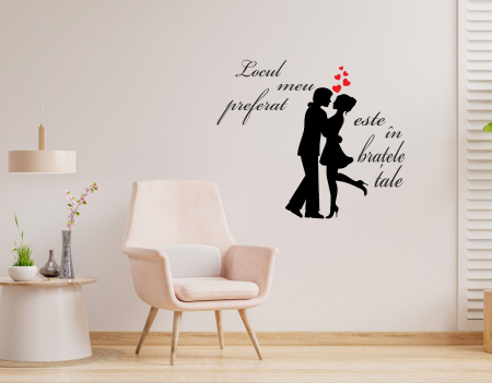 STICKERE DECORATIVE  CU CITATE - STICKER HOME NR 08