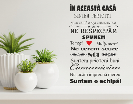 STICKERE DECORATIVE  CU CITATE - STICKER HOME NR 10