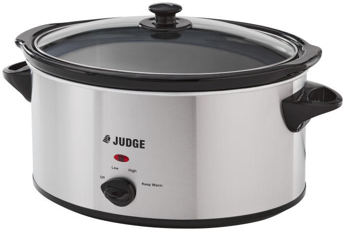 Aparat de gatit lent Judge, otela inoxidabil/ceramica, 5.5 l, argintiu/negru [7]