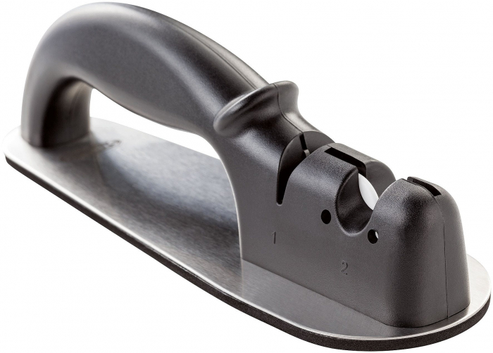 Ascutitor cutite Stellar, otel inoxidabil, 19x6x6 cm, argintiu/negru [2]