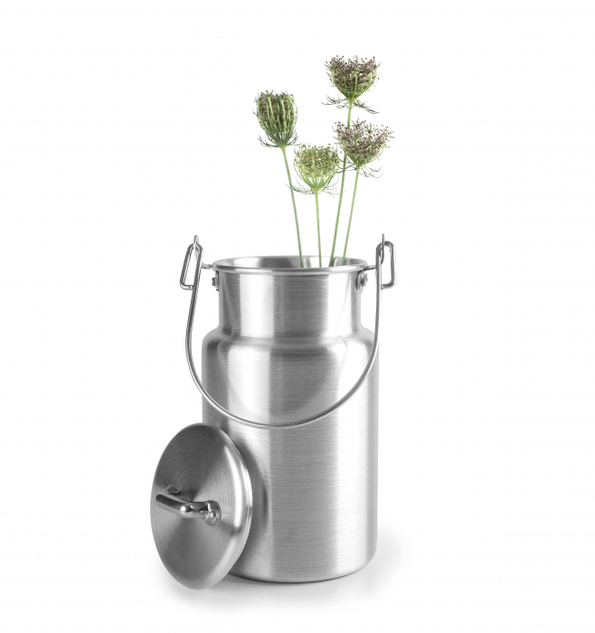 Bidon pentru lapte Ibili-KitchenAids, aluminiu, 12x20.5 cm, 2 l, argintiu [2]